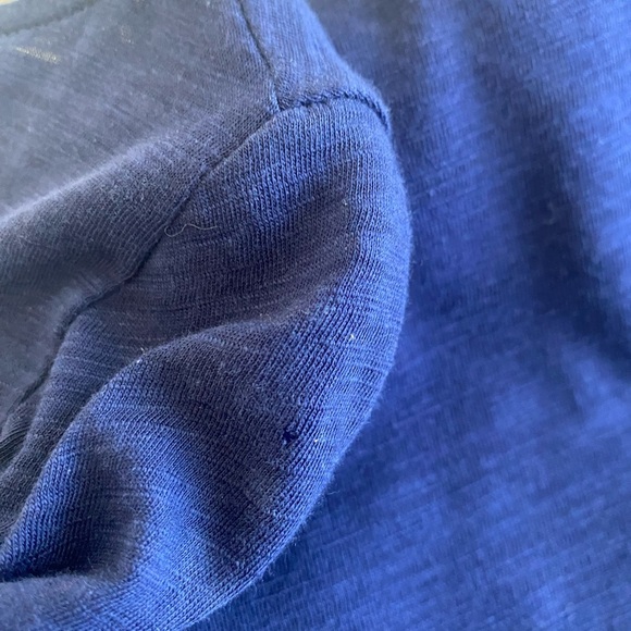 Lilly Pulitzer Boat Neck Navy Blue Dress Half‎ Sleeve Pima Cotton Size Medium - Picture 2 of 10